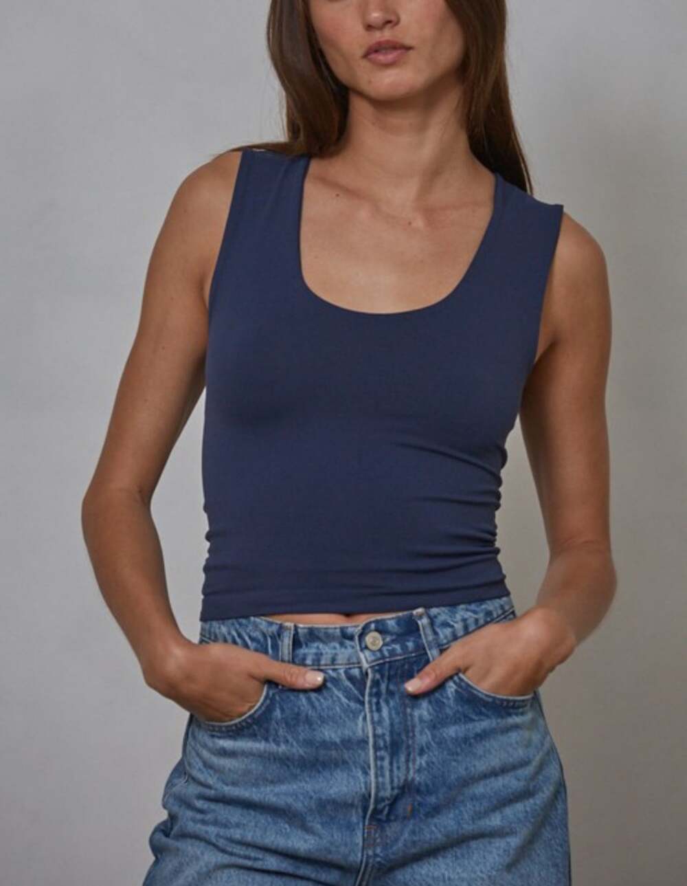 Seamless Scoop Neck Tank
